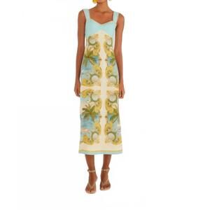 FARM Rio | Dresses | Farm Rio Delicate Pineapple Halter Midi Dress Xl Nwt |  Poshmark